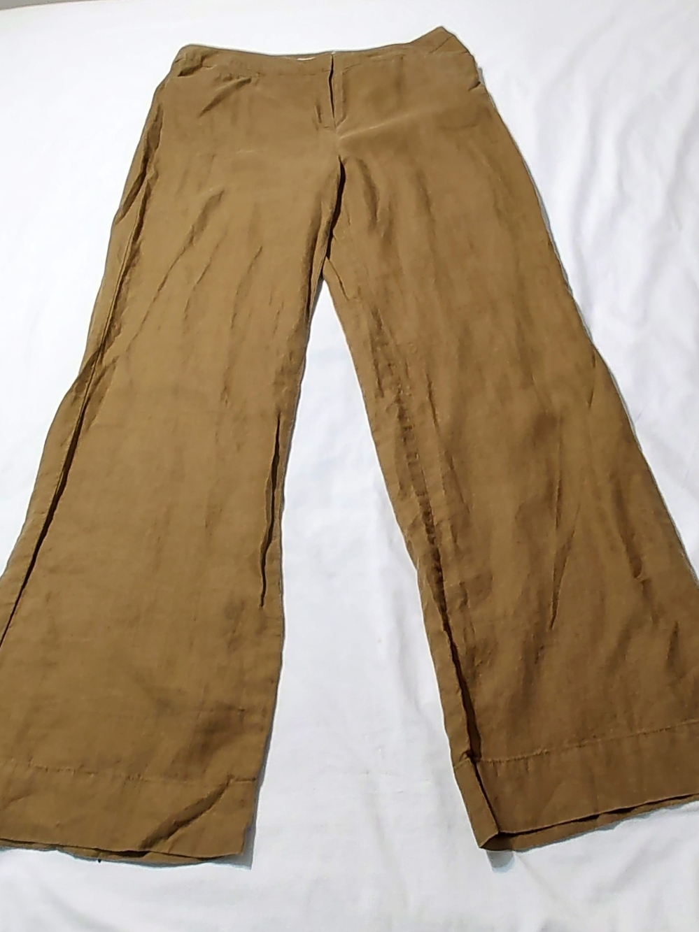J.Jill Wide Leg Pants in Olive Brown